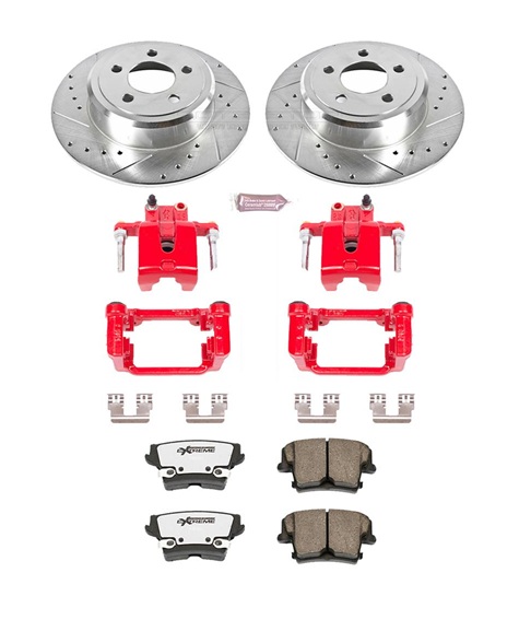 PowerStop Z26 Rear Caliper Kit 08-up Challenger Solid Rotors
